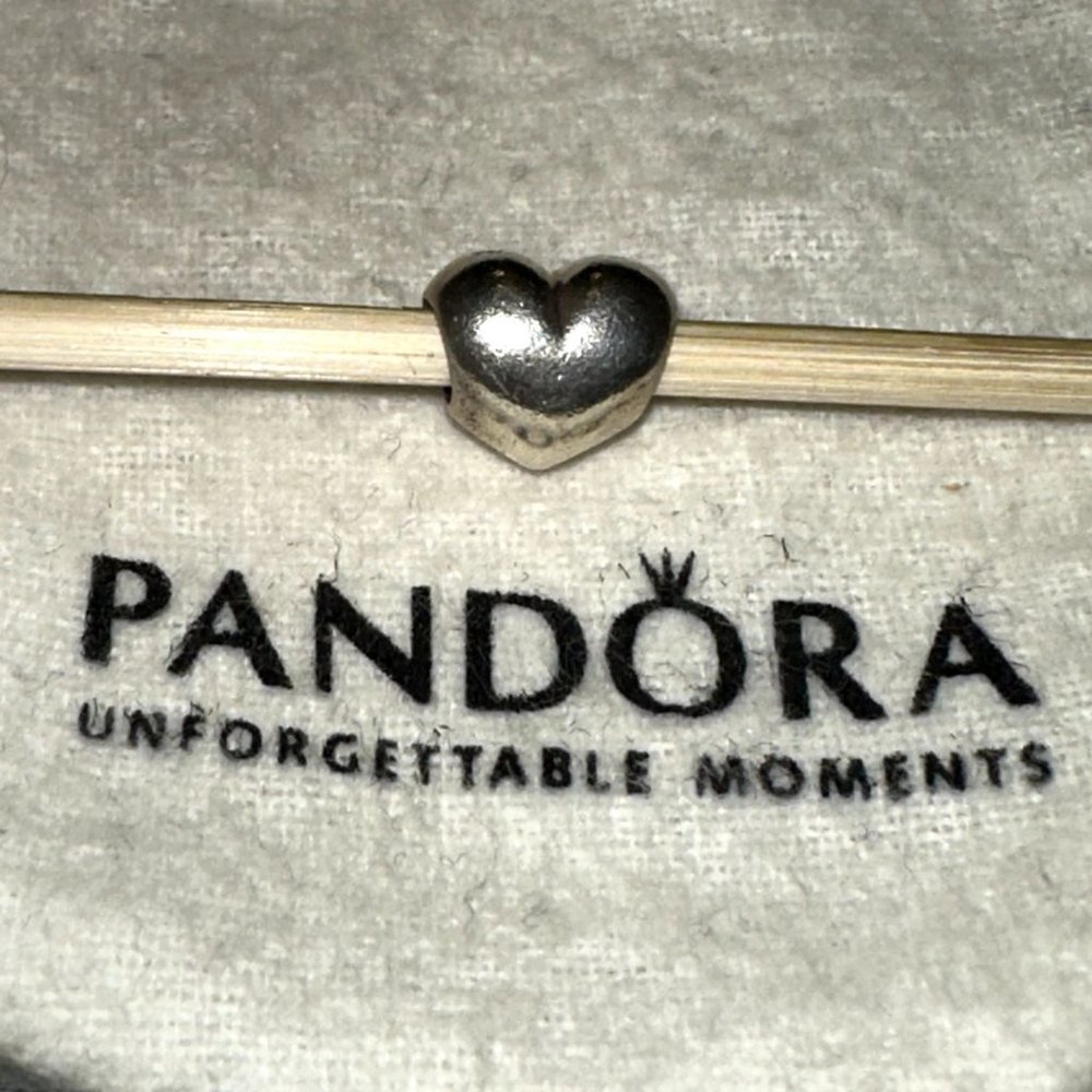 Authentic Pandora Sterling Silver Moments Big Heart Charm Bead 925 SLE #32